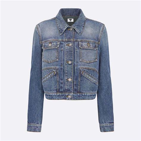 Jacket Blue Stonewashed Cotton Denim 